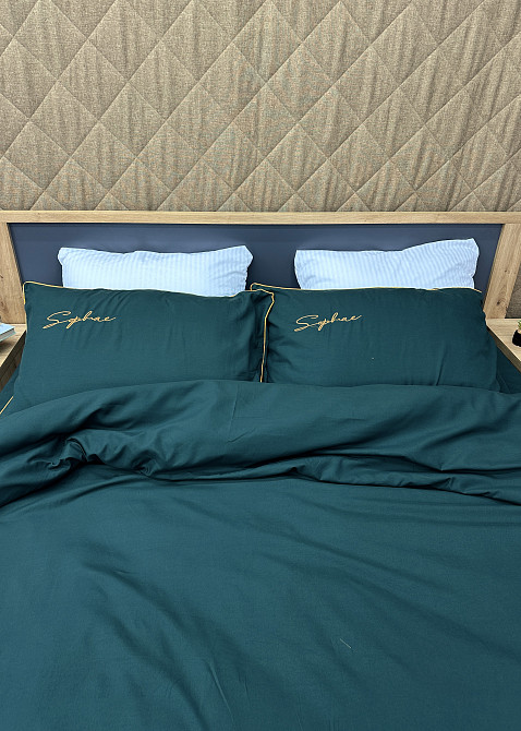 Комплект постільної білизни Сатин, Євро 200х230 Мурена (88-142) Київ - фото 5
