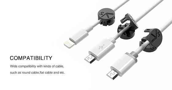 Декоратор проводів Xiomi Bcase Magnetic Desktop Cable Clip (Рожевий) Миколаїв