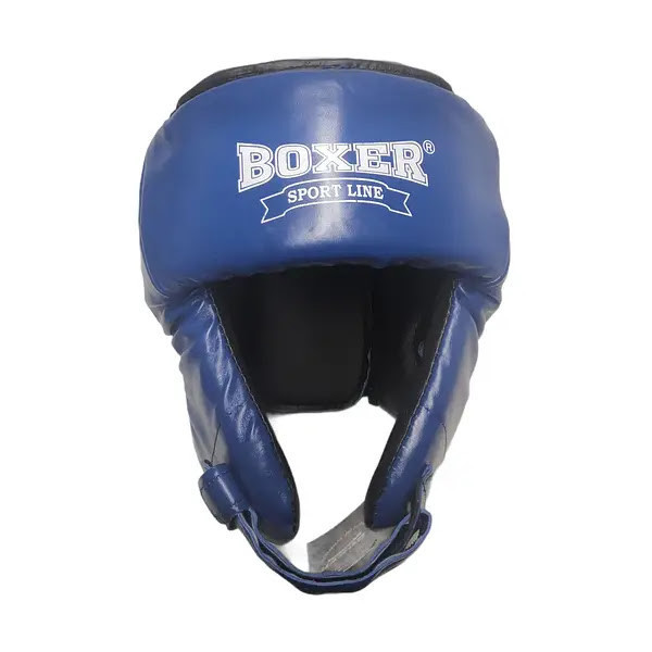 Шлем бокс/каратэ BOXER Кожвинил Элит M-XL Вишнёвое - изображение 4