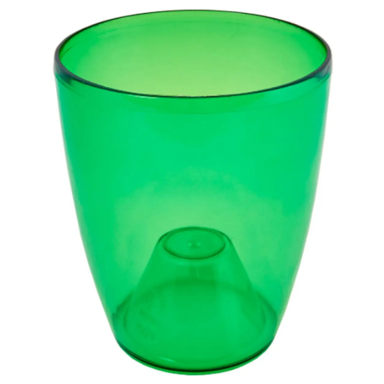 Вазон Орхідея 18*21см зелений прозорий Алеана Житомир - фото 2