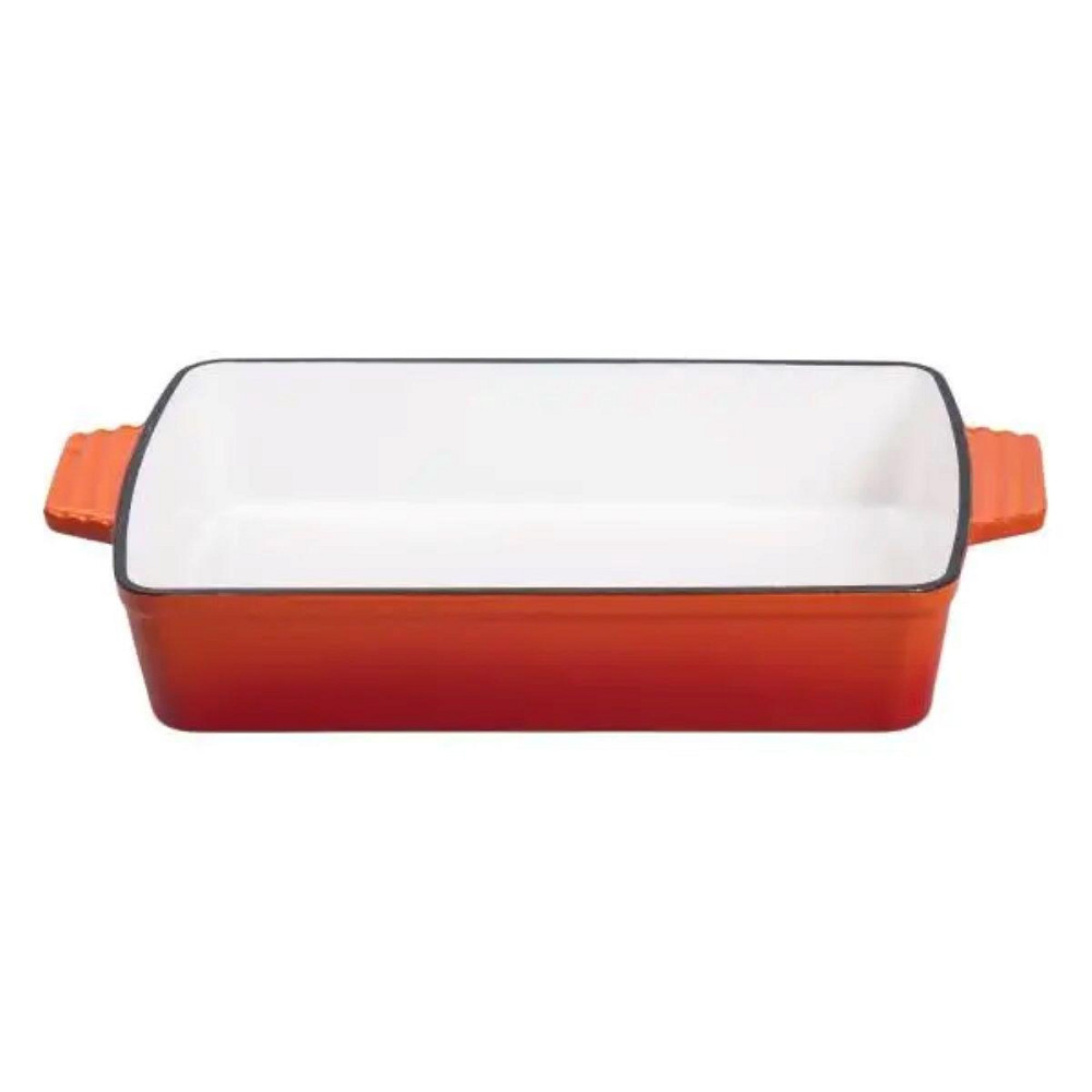 Чавунна форма для запікання 40x23 см, оранжева Київ - фото 4