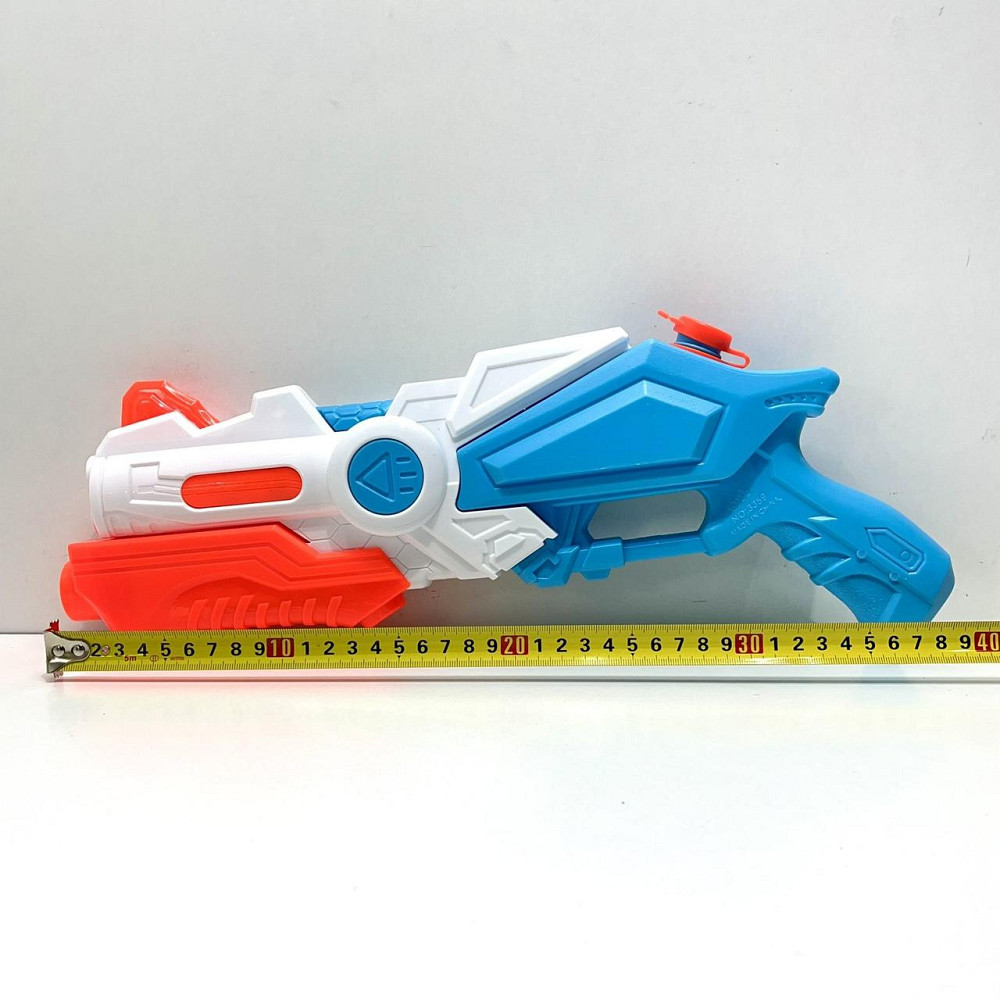 Бластер водяний з помпою 40см Білий з блакитним (M 5855) Чернігів - фото 2