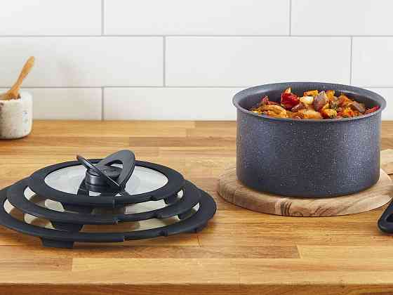 Набір скляних кришок Tefal Ingenio 16/18/20 см (L9849053) ( прозорий, чорний ) Харьков