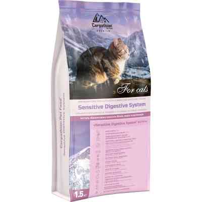 Сухий корм для кішок Carpathian Pet Food Sensitive Digestive System 1.5 кг (4820111140954) Вінниця