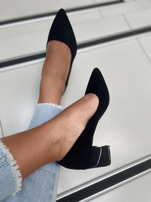 Meideli Туфлі жіночі MEIDELI чорні еко-замша каблук 6см (L377-1) Коломия - фото 10