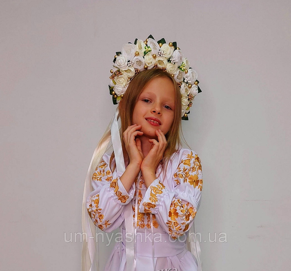 Ободок обруч з квітами "Піони сценічний" Кривий Ріг - фото 1