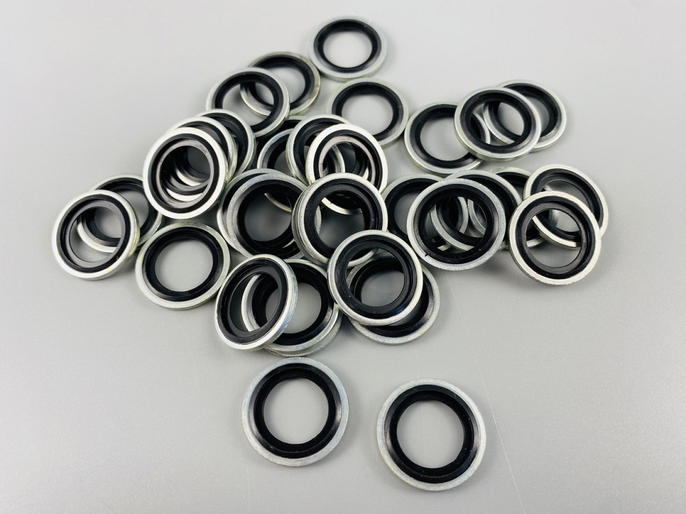 Шайба з гумовим кільцем NBR всередині 16 мм, для гідравліки, олії, води, повітря. Мукачево - фото 7