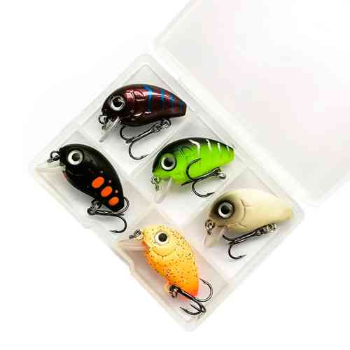 Набір воблерів кренків 5шт, приманка 2.8см 2г в коробці Вінниця