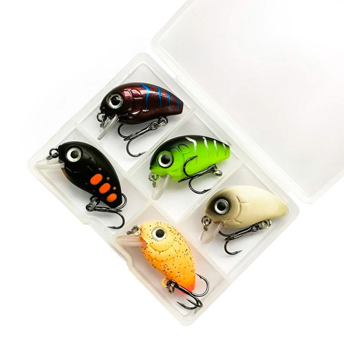 Набор воблеров крэнков 5шт, приманка 2.8см 2г в коробке Винница - изображение 1