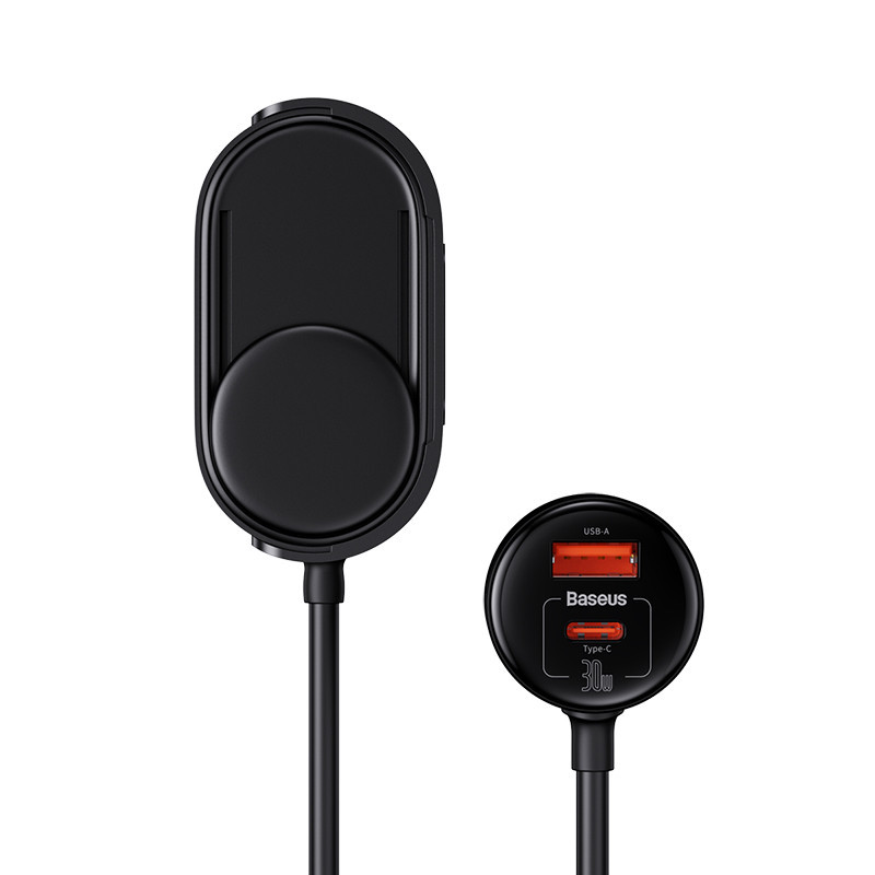 Автомобильное зарядное устройство Baseus High Efficiency Pro 1-for-2 Car Cigarette Lighter 30W Cosmic Black Одесса - изображение 8