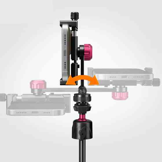Держатель для телефона на штатив или камеру алюминиевый с наклоном и поворотом Ulanzi MA61 Киев