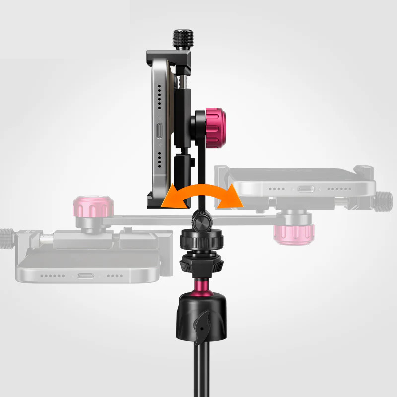 Тримач для телефону на штатив або камеру алюмінієвий з нахилом та поворотом Ulanzi MA61 Київ - фото 3