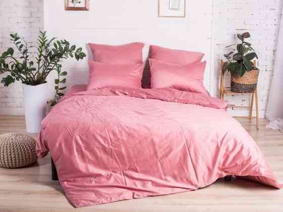 Ecotton Комплект постільної білизни Ecotton полуторний 150х215 см однотонний рожевий Tea rose Коломыя