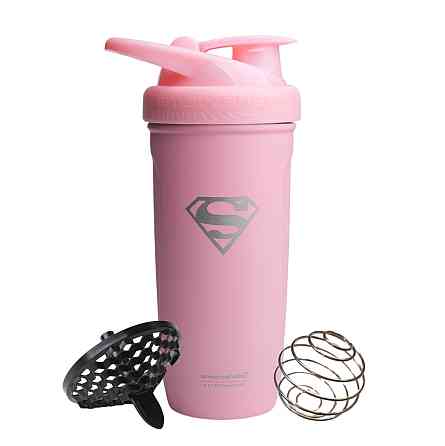 Шейкер спортивний SmartShake Reforce 900ml Supergirl Pink Киев
