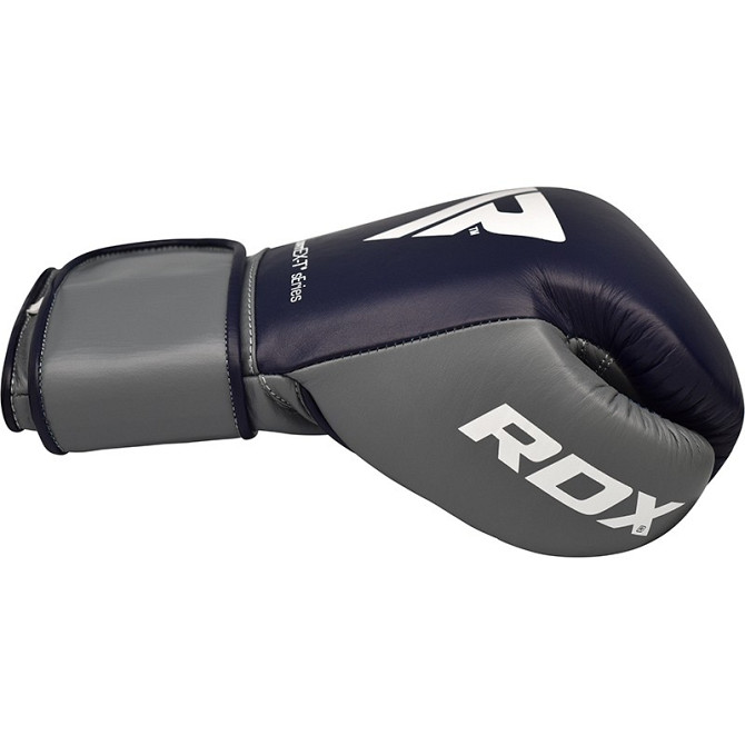 Боксерські рукавиці RDX Leather C4 Blue 10 ун. Кам'янське - фото 6