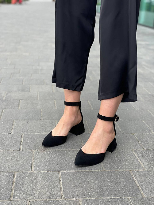 Ando-Borteggi Босоніжки жіночі Ando-Borteggi БСЖ/57 чорні (літо, замша натуральна) (4608) Коломия - фото 4