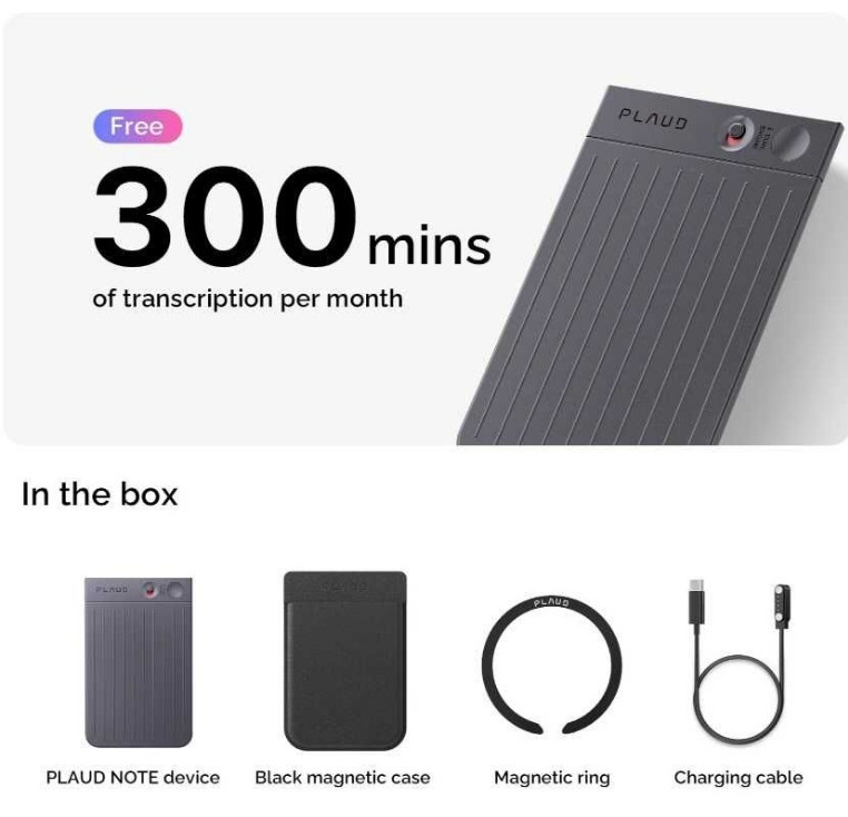 Цифровий диктофон PLAUD Note ChatGPT Empowered AI Voice Recorder. Харків - фото 1