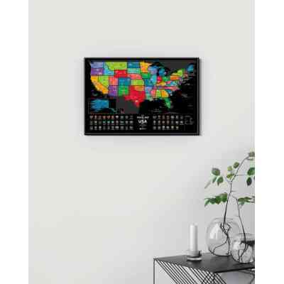 Скретч карта 1DEA.me Travel Map USA Black (13028) Винница