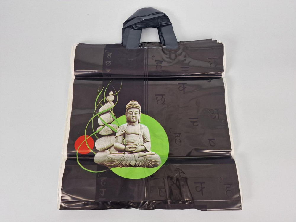 Пакет із петльовою ручкою 40*42 (90 мкм) "Будда Ренпако (25 шт.) Харків - фото 1