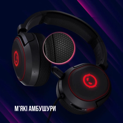 Навушники Lorgar Kaya 460 Gaming RGB USB Black (LRG-GHS460) Вінниця - фото 6