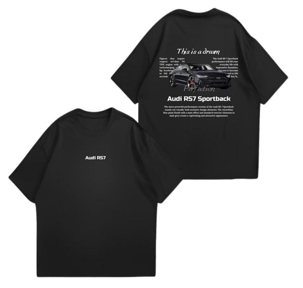 Оверсайз футболка Audi RS7 “This is a dream / Perfection” з принтом авто Черновцы - изображение 1