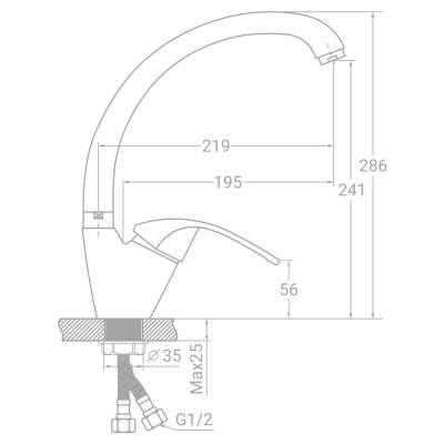 Змішувач TAU SF-4B439C Вінниця - фото 2