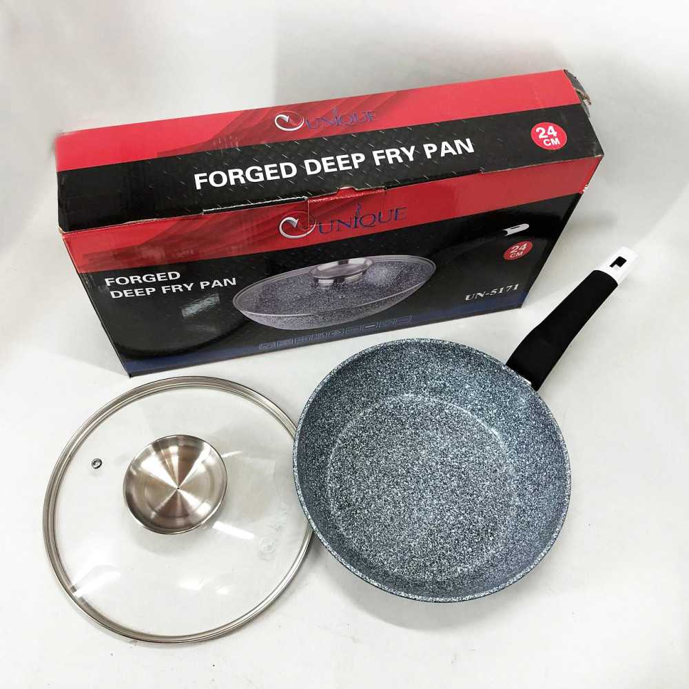 Сковорода для индукционного приготовления Unique UN-5171 24 см, Легкая в использовании сковорода XP-65 Львов - изображение 7