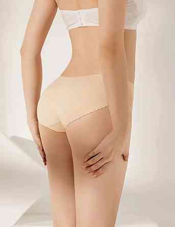 Труси з пушапом жіночі в сіточку безшовні бежевий М(40р.) Київ