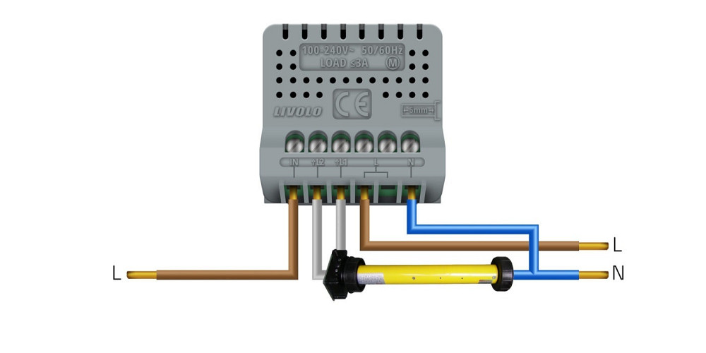 LIVOLO Розумний сенсорний вимикач для ролет Livolo білий (VL-FC2NWZ2-2GWP) Коломия - фото 2