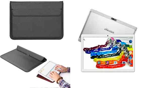 Чохол-конверт VitoCase для Hoozo MT116, Hoozo MT232, з функцією підставки для планшета Чорний Київ