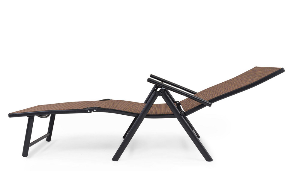 Садовий шезлонг з алюмінієвою рамою Di Volio Bolzano коричневий Киев - изображение 8