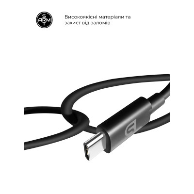 Зарядное устройство Armorstandart AR-TA800 25W USB-C + cable USB-C to USB-C black (ARM77720) Винница - изображение 4