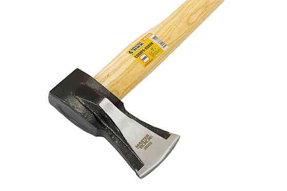Топор-колун MASTERTOOL 2000 г HRC 50 ручка из дерева с полимерной защитой 900 мм 05-0132 Ровно