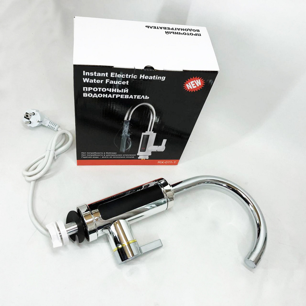 Бойлер електричний кран Delimano, Нагрівник миттєвий насадка на кран, Проточний водонагрівач JO-19 Івано-Франківськ - фото 10