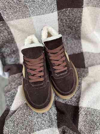 Molly Кросівки жіночі MOLLY 876 коричневі (зима, замша натуральна) (5653) 38 Коломыя