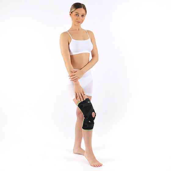 Бандаж на колено регулирующий, с 4-ма ребрами и крестообразным ремнем, наколенник Размер XL Каменец-Подольский