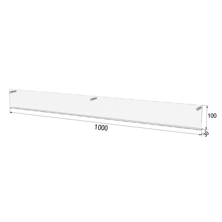 Полиця EKOSTAR настінна 1000х100х30 Київ - фото 3