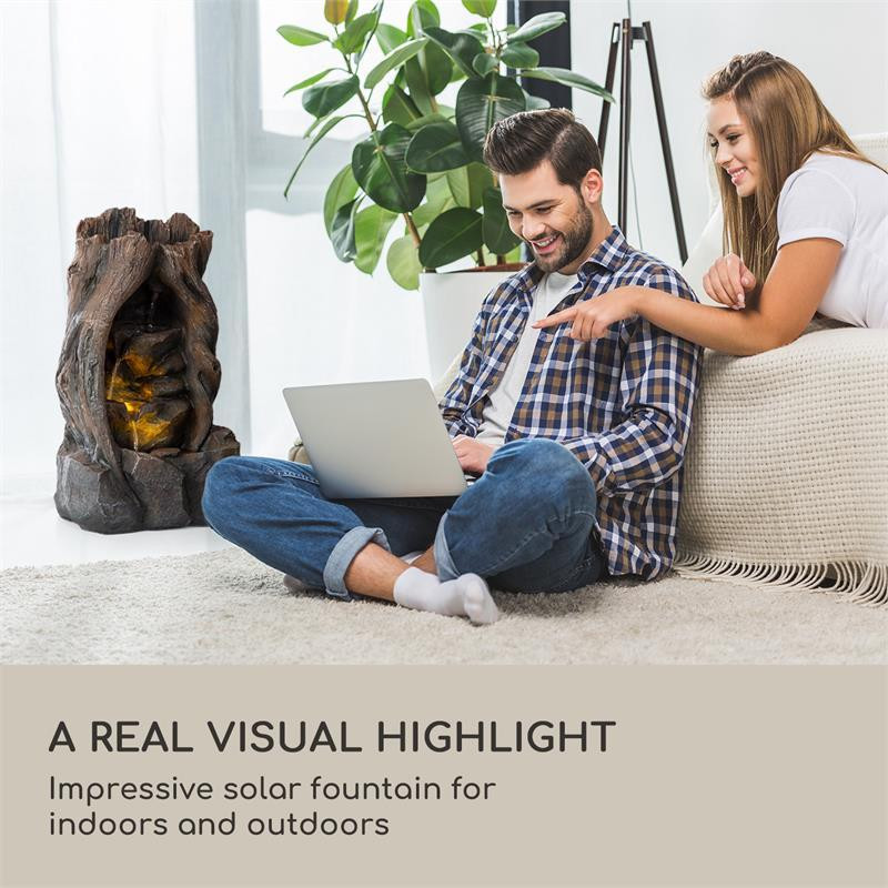Сонячний фонтан Magic Tree 2,8 Вт, полірезин, батарея 5 год, світлодіоди імітація дерева (Німеччина, читати Рівне - фото 3