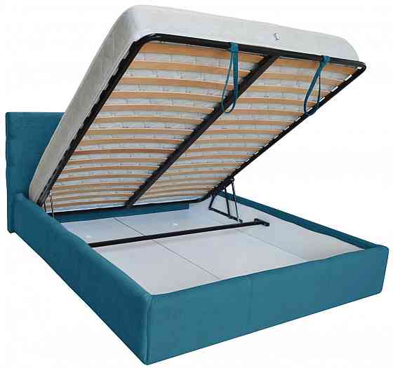 Ліжко Manchester VIP 140 х 200 см З додатковою металевою цільнозварною рамою Блакитний Київ