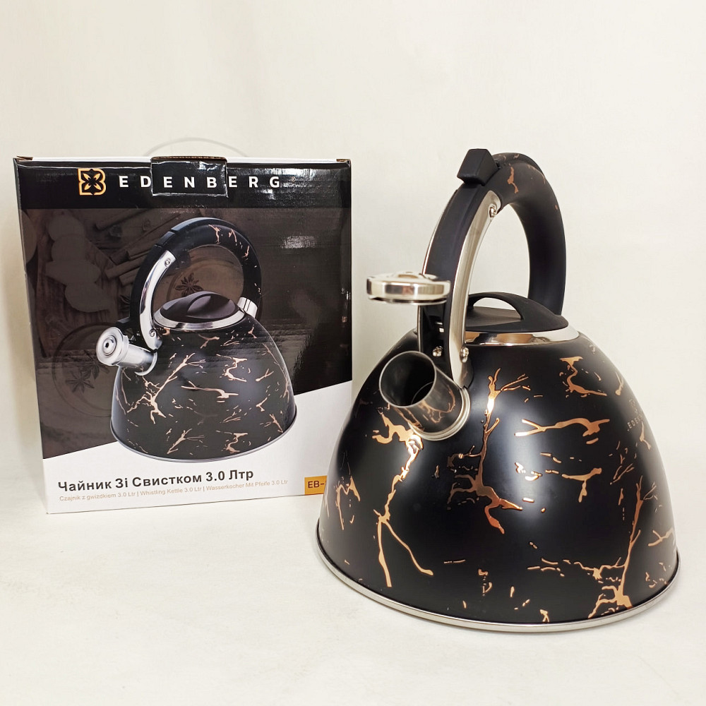 Обычный чайник со свистком, Чайник для приготовления чая со свистком для газовой плиты 3 литра HQ-59 Львов - изображение 5