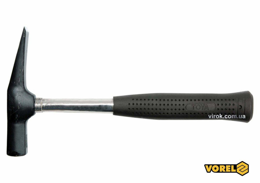 Молоток муляра "Рейнський" VOREL з металевою ручкою 600 г Одеса - фото 1