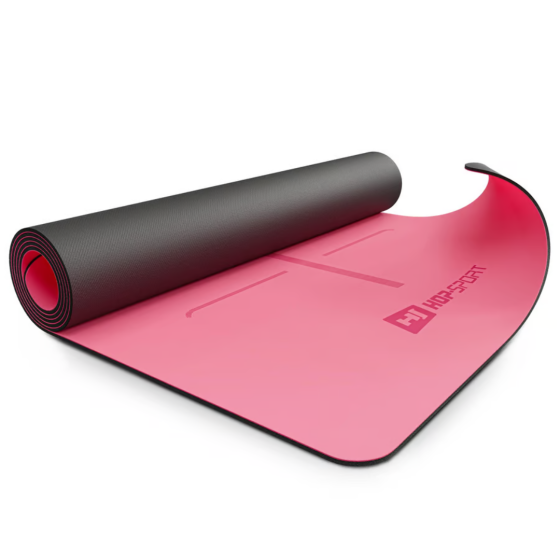 Йога-мат Hop-Sport PU 0,5см 183 x 68см HS-P005GM рожевий Київ