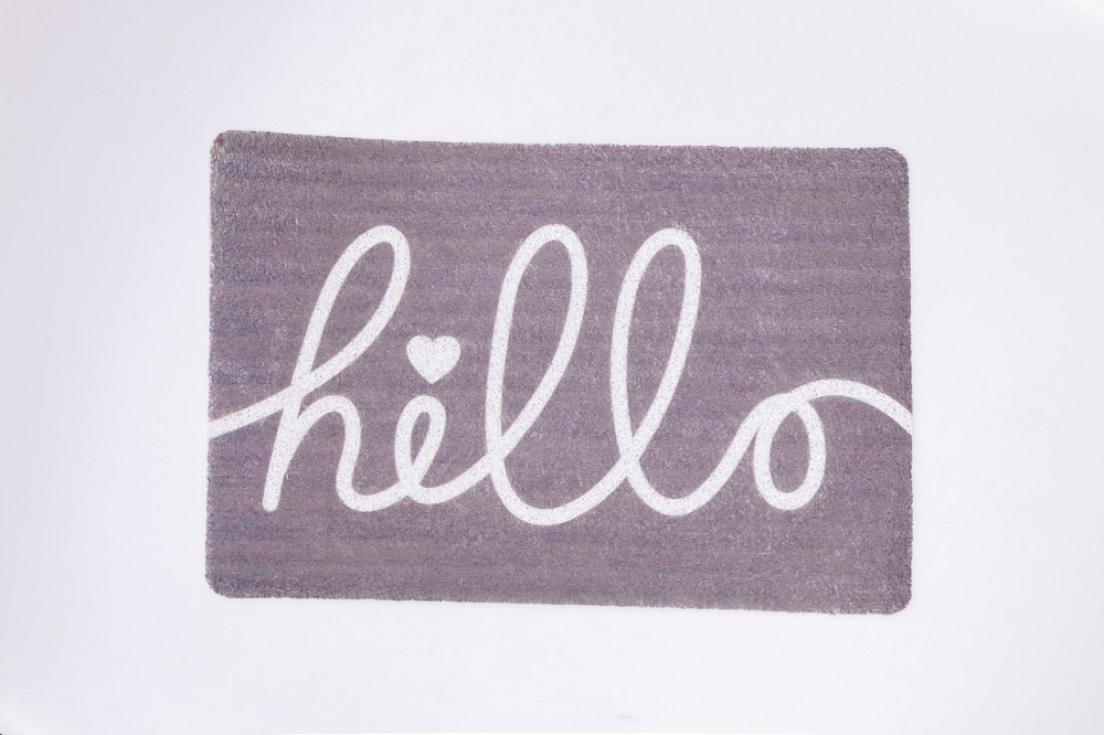 Декоративный коврик для прихожей 60x40 см серый Киев - изображение 1
