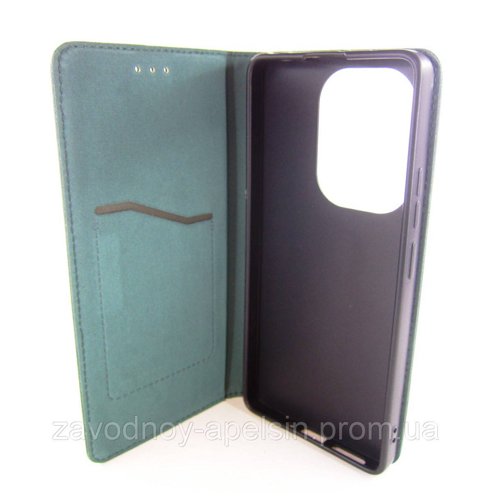 Чехол книжка Xiaomi Redmi Note 13 Pro 4G Poco M6 pro (зеленый) Одеса - фото 2