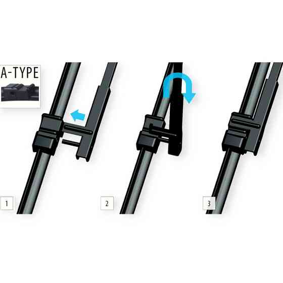 Щітки oximo модельні безкаркасні (к-т 2шт) a-type 700 + 650 мм двірника Мукачево