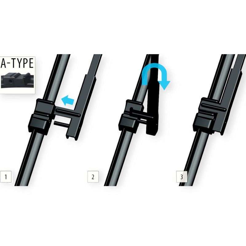 Щетки oximo модельные безкаркасные (к-т 2шт) a-type 700 + 650 мм дворника Мукачево - изображение 3