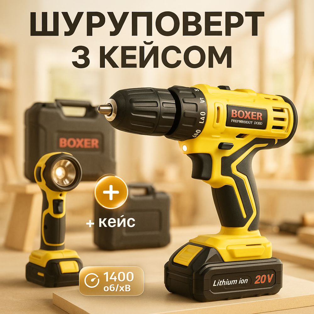 Аккумуляторный шуруповерт для дома и строительства, Компактный ударный шуруповерт TR-20 Львов - изображение 8