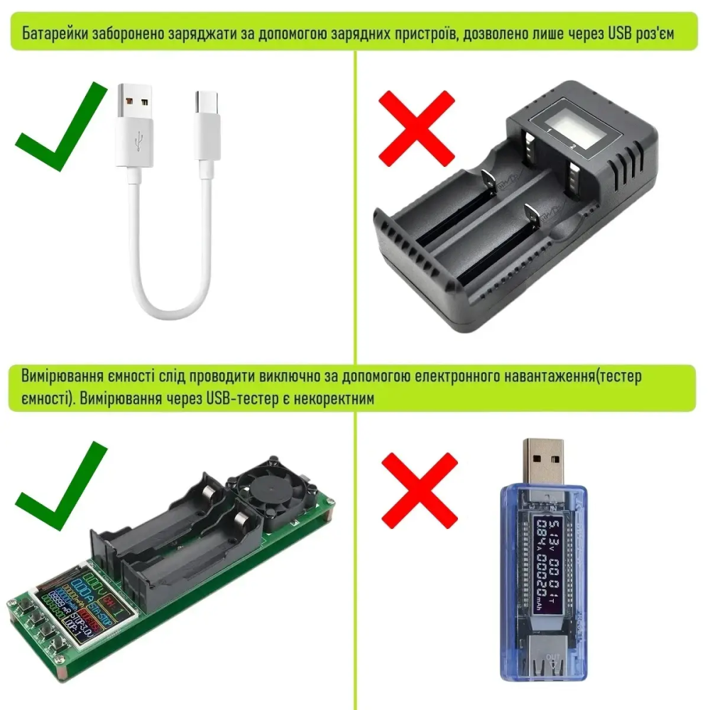 Аккумулятор 14500 LiitoKala Li-ion R6 2400mAh USB-T36 1.5V (4шт. АКБ + кабель) Винница - изображение 10