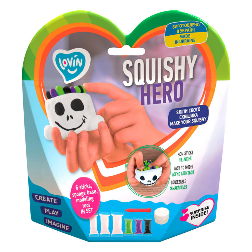 Набір для ліплення з повітряним пластиліном Squishy Scary Ghost ТМ Lovin 70126 Вінниця - фото 2