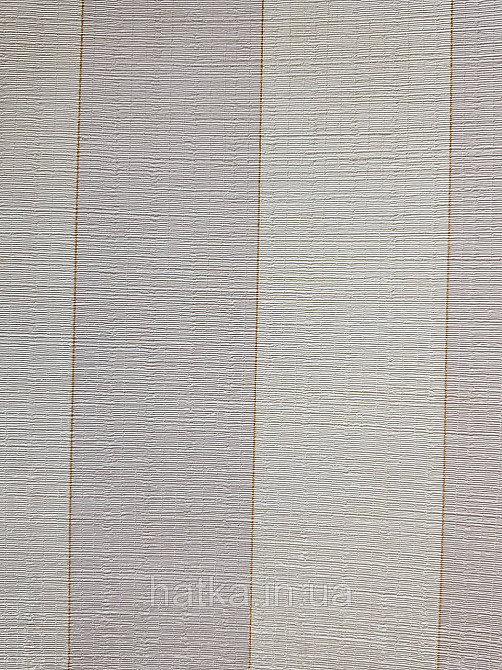 Шпалери флізелінові еко Casadeco Five o'clock 0.53х10 смуги широкі бежеві білі з золотом під тканина Київ - фото 1